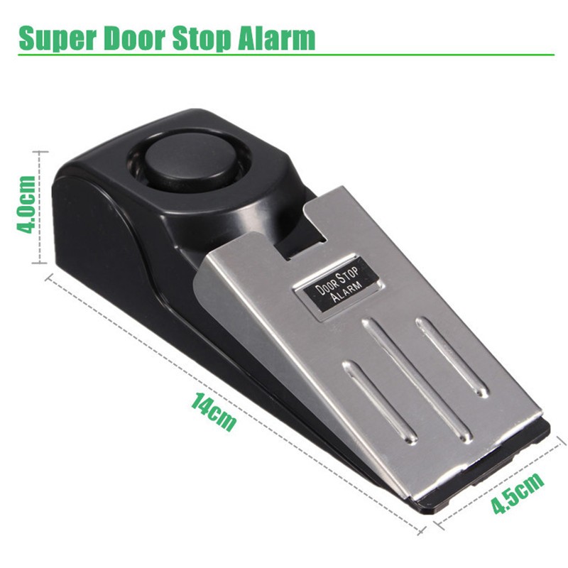 125 dB Wireless Door sensor Triggered stop Security alarm system Home Wedge Shaped Door topper Alarm Block Blocking System